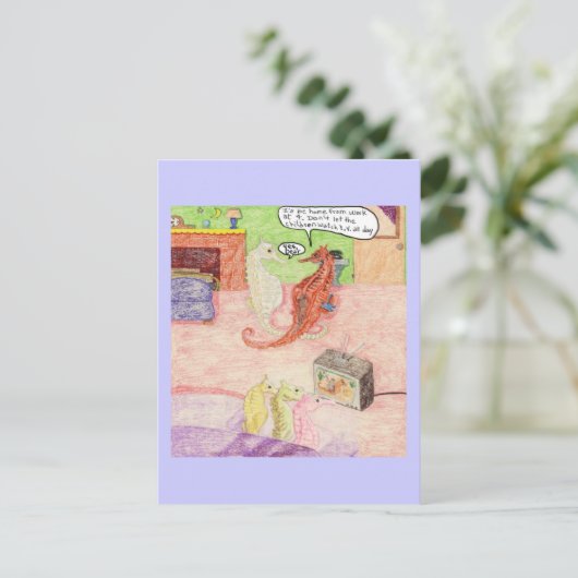 Zorg voor de Kinderen Briefkaart (Staand voorkant)