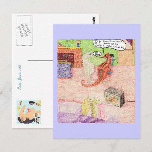 Zorg voor de Kinderen Briefkaart (Voorkant / Achterkant)