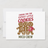 Zorg voor de Schattigee kleine koekjes Nicu verple Feestdagenkaart (Voorkant)