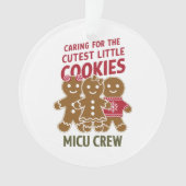 Zorg voor de Schattigee kleine koekjes Nicu verple Ornament (voorkant)