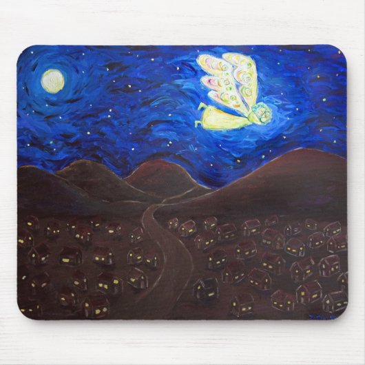 Zorg voor de Soul Guardian Angel Art Mousepad Muismat (Voorkant)