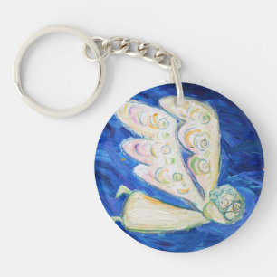 Zorg voor de Soul Guardian Angel Custom Sleutelhan Sleutelhanger
