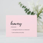 Zorg voor een patiëntenkaart - Definitie van Brave Kaart (Staand voorkant)