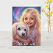 Zorg voor goed gevouwen Wenskaart Kaart (Gele Bloem)