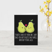 Zorg voor haar bruiloft Funny Brother Bridal _1 Kaart (Gele Bloem)