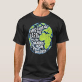 Zorg voor het Afrikaanse spreekwoord Earth T-shirt (Voorkant)