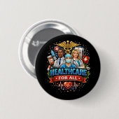 Zorg voor Iedereen Ronde Button 5,7 Cm (Voorkant /achterkant)