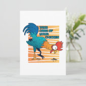 Zorg voor je kip bedankkaart (Staand voorkant)