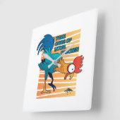 Zorg voor je kip vierkante klok (Hoek)