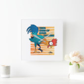 Zorg voor je kip vierkante klok (Huis)