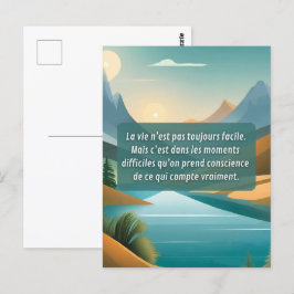 Zorg voor jezelf. briefkaart