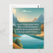 Zorg voor jezelf. briefkaart (Voorkant / Achterkant)