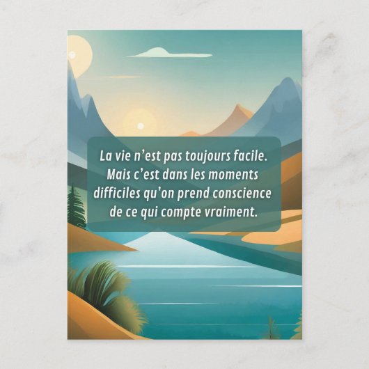 Zorg voor jezelf. briefkaart (Voorkant)