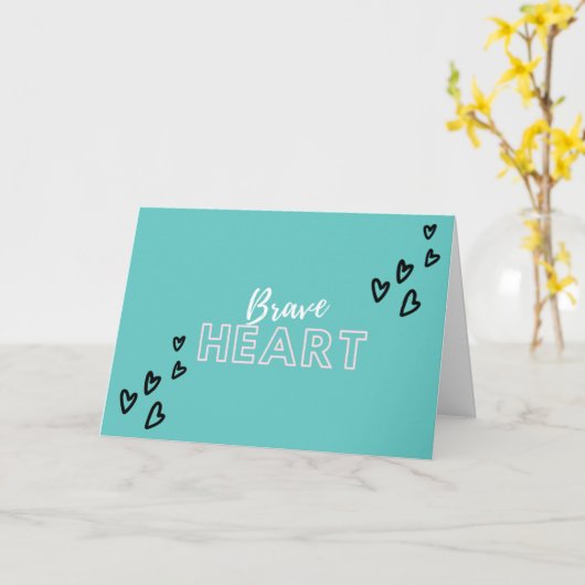 Zorg voor kaarten - Brave Heart (Gele Bloem)