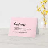 Zorg voor kaarten - Definitie van harde-core (Gele Bloem)