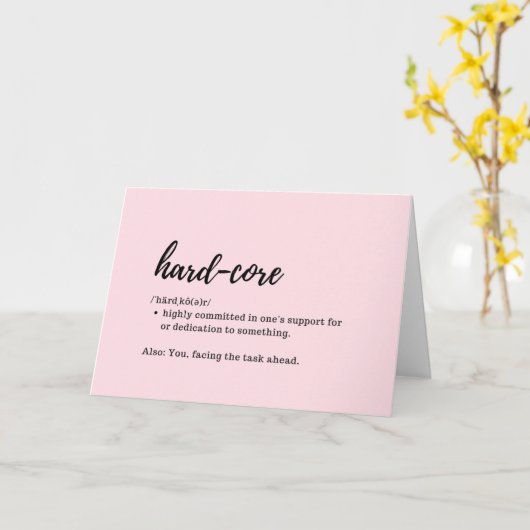 Zorg voor kaarten - Definitie van harde-core (Gele Bloem)