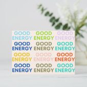 Zorg voor kaarten - Goede energie voor straling en (Staand voorkant)