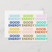 Zorg voor kaarten - Goede energie voor straling en (Voorkant / Achterkant)