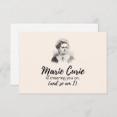Zorg voor kaarten - Marie Curie doet je alsof (Voorkant / Achterkant)