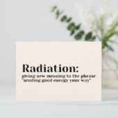 Zorg voor kaarten - nieuwe betekenisvolle straling (Staand voorkant)