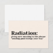 Zorg voor kaarten - nieuwe betekenisvolle straling (Voorkant / Achterkant)