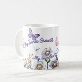 Zorg voor mij, mijn innerlijke groei koffiemok (Voorkant links)