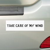 Zorg voor mijn Bumpersticker (Op auto)
