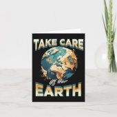 Zorg voor onze bescherming van het milieu kaart (Voorkant)