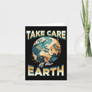 Zorg voor onze bescherming van het milieu kaart