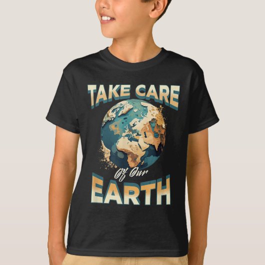 Zorg voor onze bescherming van het milieu t-shirt (Voorkant)