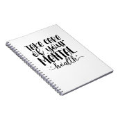 Zorg voor uw geestelijke gezondheid notitieboek (Rechterzijde)