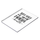 Zorg voor uw geestelijke gezondheid notitieboek (Linkerzijde)