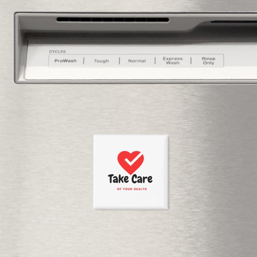 Zorg voor uw gezondheid magneet (Insitu (Vaatwasser))