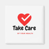 Zorg voor uw gezondheid magneet (Voorkant)