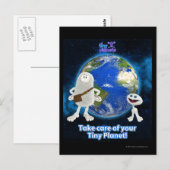 Zorg voor uw kleine planeet briefkaart (Voorkant / Achterkant)