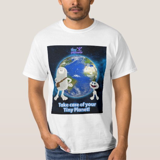 Zorg voor uw kleine planeet t-shirt (Voorkant)
