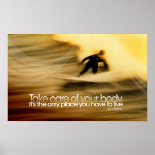 Zorg voor uw Motivatie Poster van het lichaam