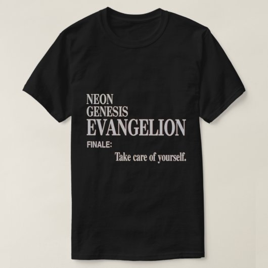 Zorg voor uzelf - Evangelion T-shirt (Design voorkant)