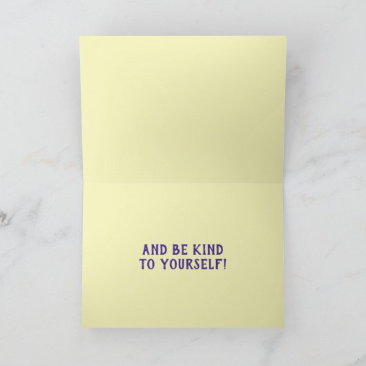 Zorg voor uzelf kaart (Binnen)