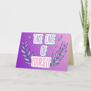 Zorg voor uzelf kaart