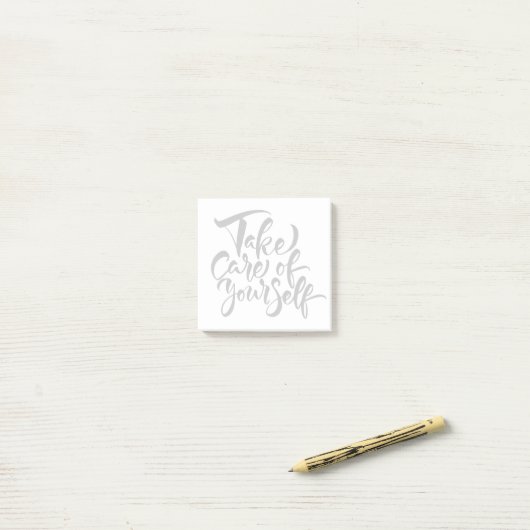 Zorg voor uzelf post-it® notes (Op bureau)