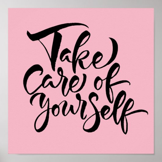 Zorg voor uzelf poster (Voorkant)