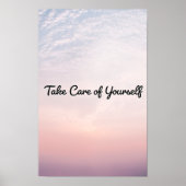 Zorg voor uzelf poster (Voorkant)