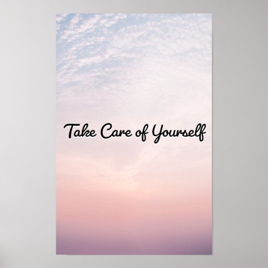 Zorg voor uzelf poster (Voorkant)