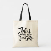 Zorg voor uzelf tote bag (Achterkant)