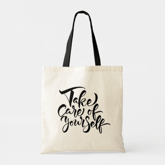 Zorg voor uzelf tote bag (Achterkant)