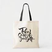 Zorg voor uzelf tote bag (Voorkant)