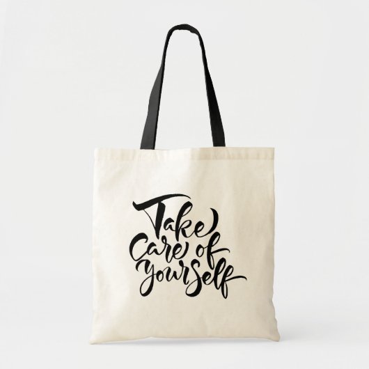 Zorg voor uzelf tote bag (Voorkant)