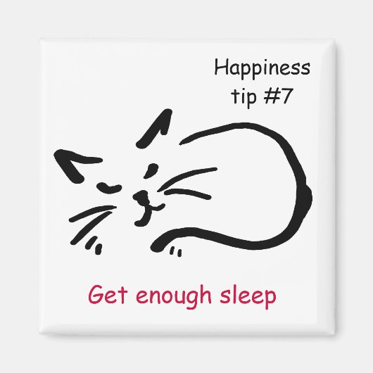 Zorg voor voldoende slaap magneet (Voorkant)