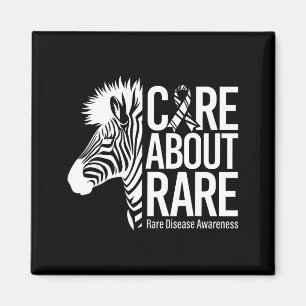 Zorg voor zeldzame ziekte bewustzijn zebra lint magneet
